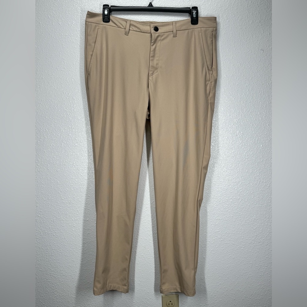 Reebok Anchor Five Pocket Tan Chinos Performance Golf Athletic 36x32